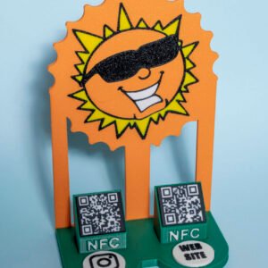 Espositore TOTEM Interattivo (Dual QR + Dual NFC)