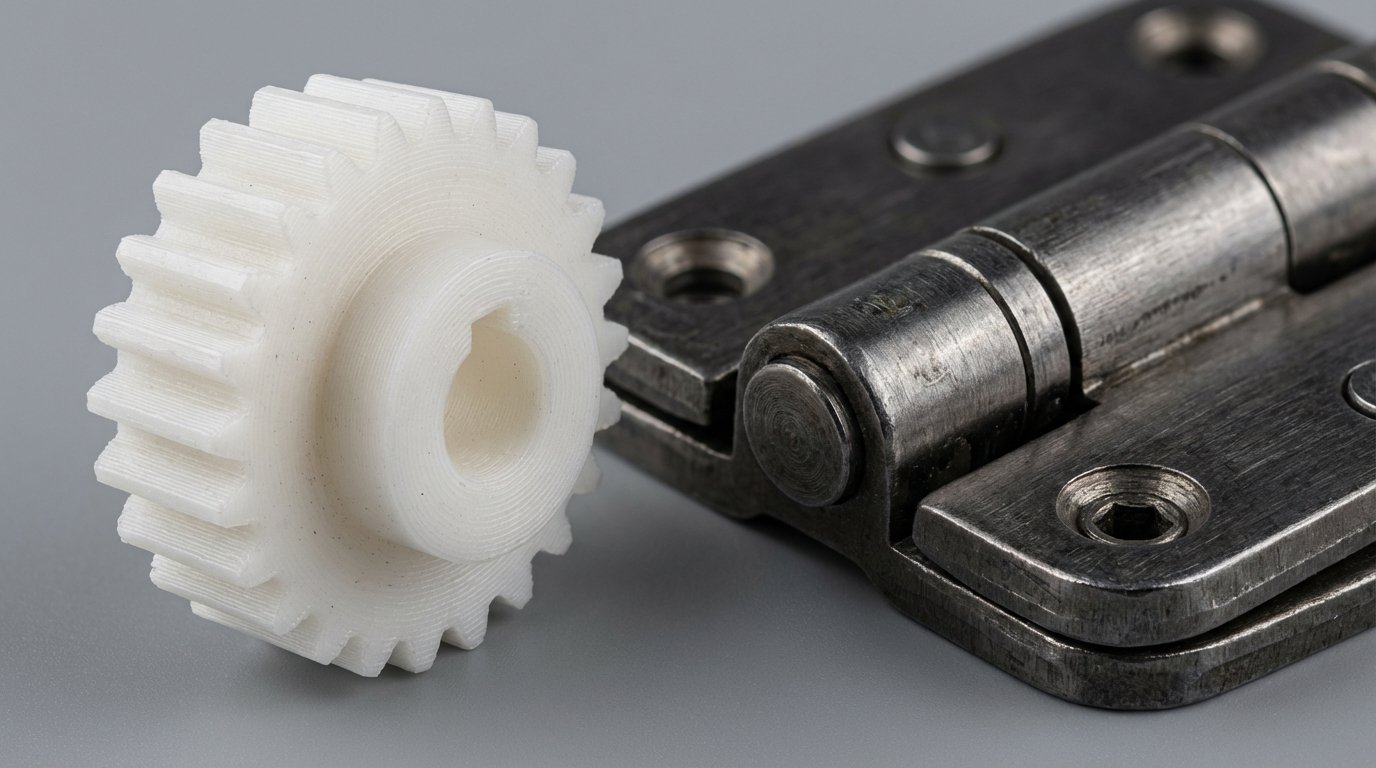 Esempio di stampa in Nylon: ingranaggi e componenti tecnici