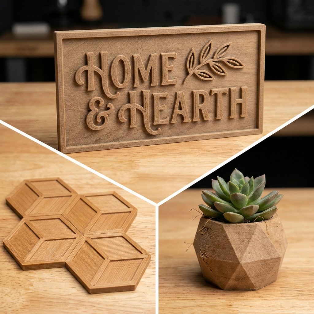 Esempi di applicazioni creative del PLA Legno