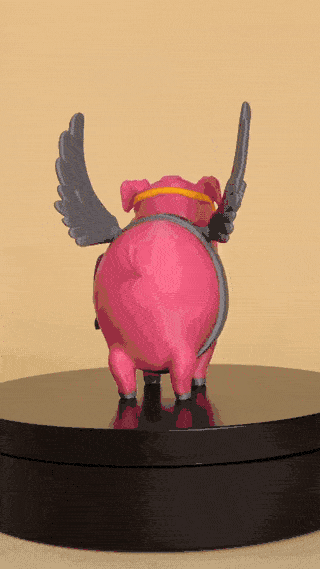 Pink Noise — Logo 3D Multicolore